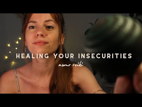 ASMR REIKI healing your insecurities | plucking, brushing, hand movements | energetic balancing