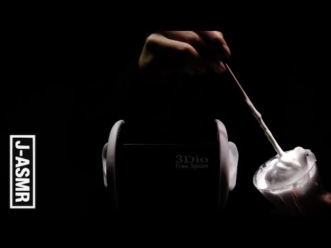 [音フェチ]シェービングクリームを細い棒でシャカシャカ - SHAVING CREAM[ASMR]