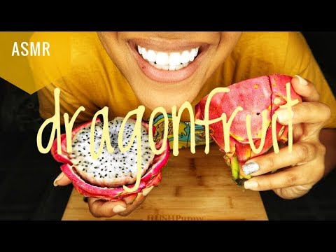 ASMR FRUIT | Dragon Fruit | Soft Crunchy Eating Sounds + Peeling | NO TALKING