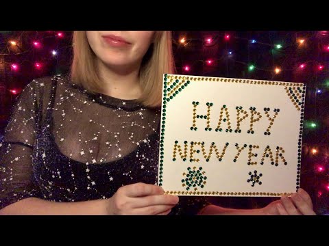 [ASMR] happy new year (whispering, tapping and fabric sounds) 🍾