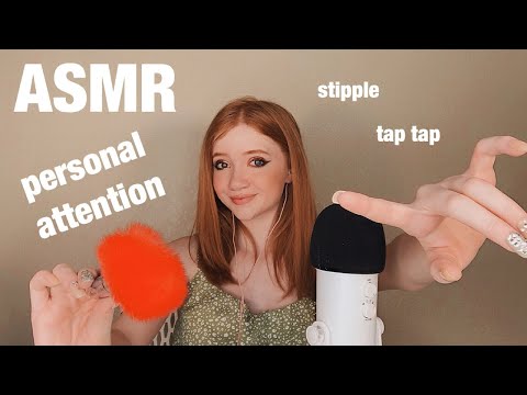 ASMR ~ up close personal attention ~ may i touch you? ~ mouth sounds