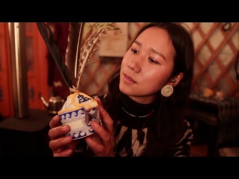 [ASMR] Village Healer Heals You in a Tiny Yurt 🛖 (Eye, Ear, Face and Throat Exam Medical Roleplay)