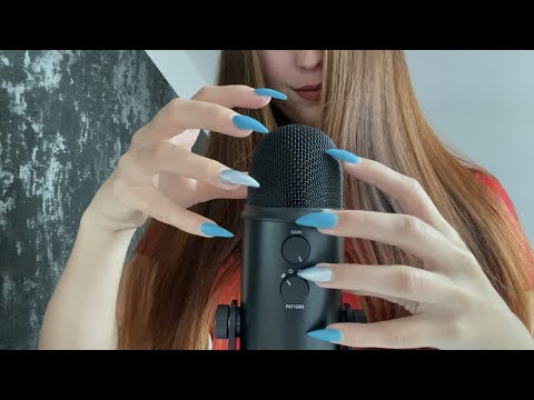 ASMR I FAST AND AGGRESSIVE MIC SCRATCHING and TAPPING🌙