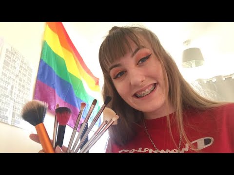asmr | b*tchy girl does your makeup roleplay... 🐙🍄