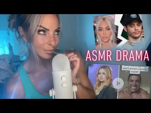 ASMR Whispering About Celebrity Drama With Light Gum Chewing