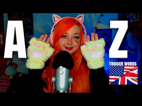 [ASMR] A to Z Sleep Triggers Words COLOMBIAN Speaking English