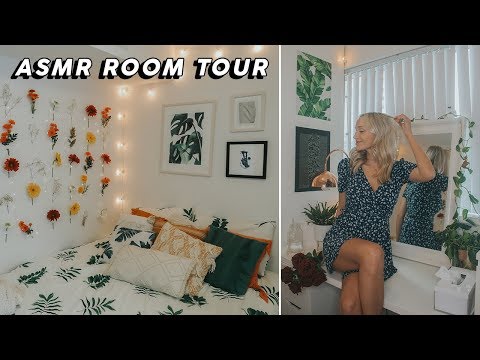 ASMR Whispered Room Tour (Tapping, Feather Sounds, Fabric + More!) | GwenGwiz