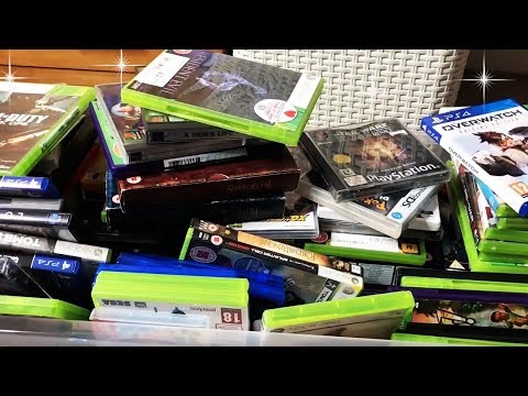 ASMR Organising My Games Collection (Whispered)