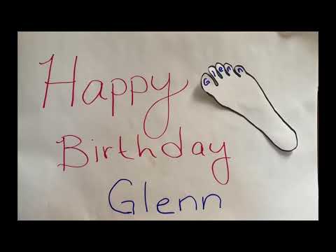 Glenn’s Birthday Video Request! Please join us in wishing Glenn a great day! 🥳  🧁 🦶 🦶 🧁