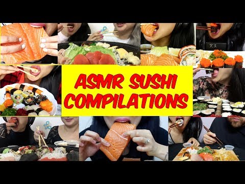 ASMR SUSHI Compilation (THANK YOU 500K) | SAS-ASMR (NO TALKING)