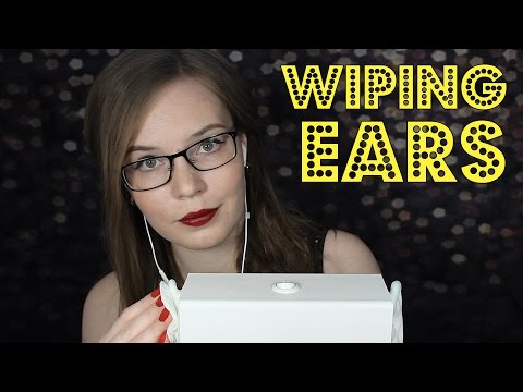 Ear Wiping w/ Cotton Pads ⭐️ Spray Sounds | No Talking | Binaural HD ASMR