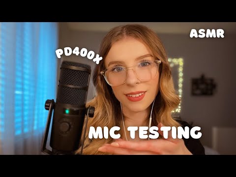 ASMR | Testing my New Mic (mouth sounds, tapping/trigger assortment) *tingly*
