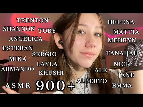 ASMR | saying my subscribers names!!! 70k special!! (900+ names)