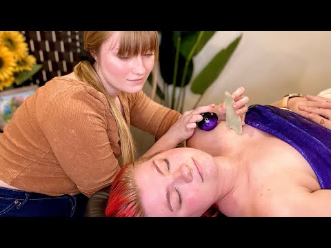 ASMR Real Person Upper Body (Neck & Shoulders) Massage and Scalp Care Treatment | Soft Spoken