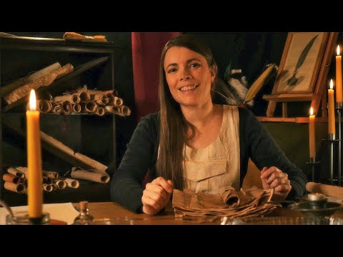 How to Age Paper | ASMR relaxing tutorial for antique looking paper (soft spoken, paper sounds)