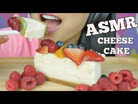 ASMR FRESH FRUIT CHEESE CAKE (SOFT RELAXING EATING SOUNDS) NO TALKING | SAS-ASMR