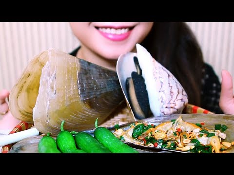 ASMR Giant mussel and Giant sea snail  | LINH-ASMR