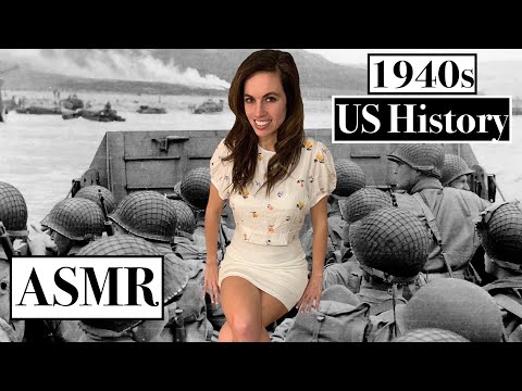 [ASMR] Relax & Learn About The 1940s US History  * Plus Trivia At The End *