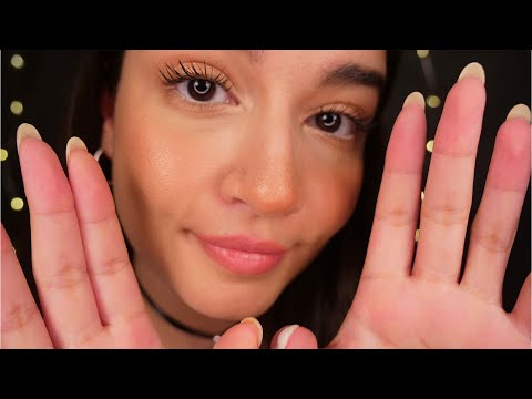 ASMR Face Touching - Personal Attention (Layered Sounds & Tongue Clicking)