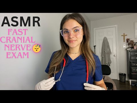 ASMR | Fast cranial nerve exam 😴 (Soft Spoken)