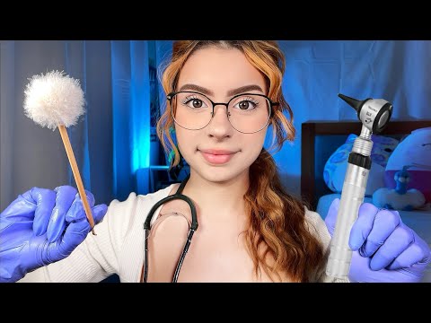 ASMR Ear Exam Nose & Throat Doctor Roleplay 👂 Hearing Test Ear Cleaning Otoscope Cranial Nerve
