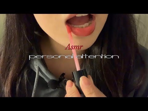 ASMR | Personal attention (brushing, mouth sound, hand movements) 입소리, 핸드 무브먼트