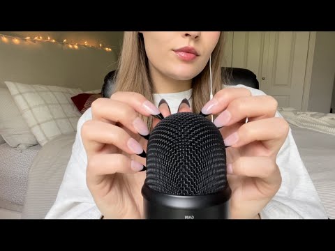 ✨ASMR mic scratching with the back of long nails✨ Pt.6