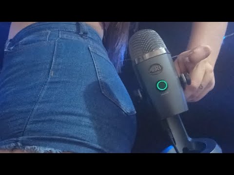 ASMR BLUE YETI - SCRATCHING AND SHOWING MY BIRTHDAY GIFTS