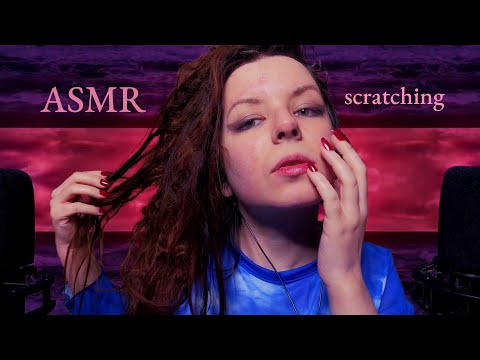 ASMR Scratching my face and dreads and LOL  🙈🙉🙊