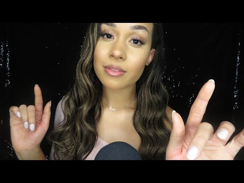 ASMR Slow Hand Movements For Sleep|Mouth Sounds & Soft Whispers (Personal Attention)