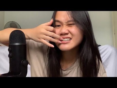 ASMR fast teeth tapping + scratching with braces