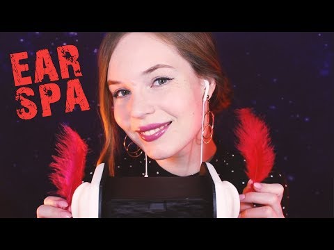 Intense ASMR Ear Cleaning and Ear Rubbing - Brushes, Feathers, Sponges, Whisper