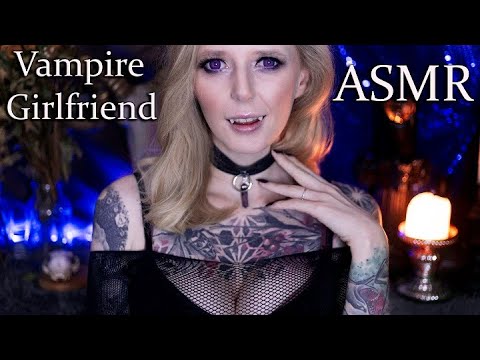 ASMR Vampire Girlfriend Spoils You Before Sleep / Roleplay