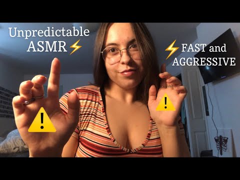 EXTREMELY FAST AND AGGRESSIVE UNPREDICTABLE ASMR (no talking)
