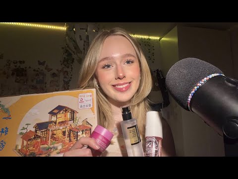 ASMR birthday haul | what i got for my birthday, tapping, show and tell 🎉