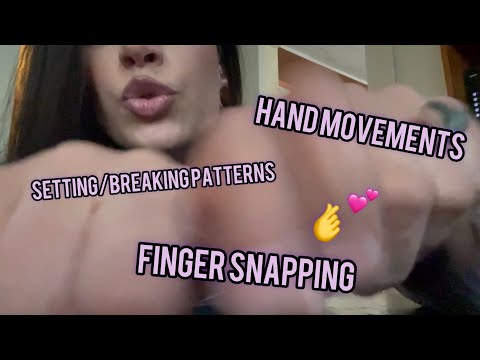 Fast Aggressive ASMR (LoFi) Finger Snapping, Close Hand Movements+