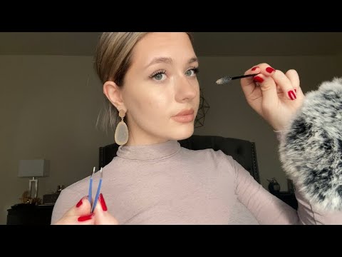 ASMR| Doing Your Eyebrows W Inaudible Whispering/ Personal Attention