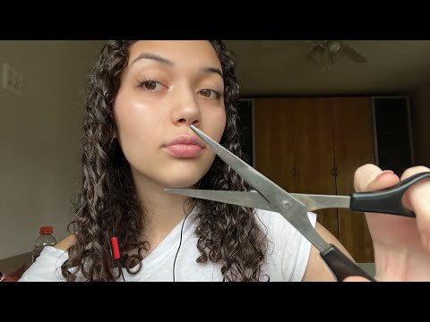 ASMR~ giving you a haircut in 5 mins