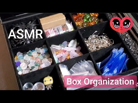 ASMR Trinket Box Organization (no talking, unintentional, fast asmr)