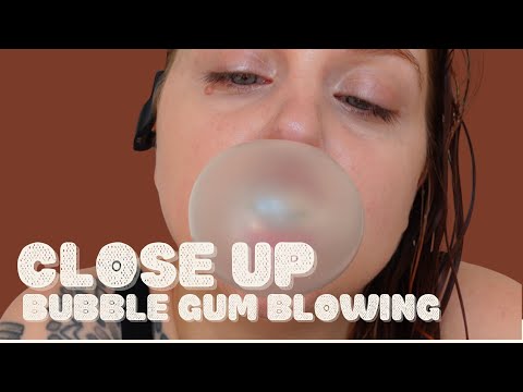 ASMR Bubble Gum Blowing (Gum Chewing, Bubble Blowing/Popping, & Mouth Sounds)