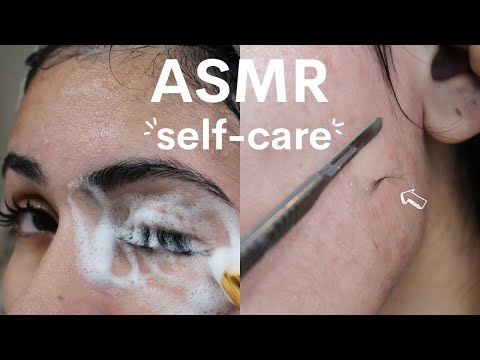 ASMR Self-Care *waxing, dermaplaning, hair growth*