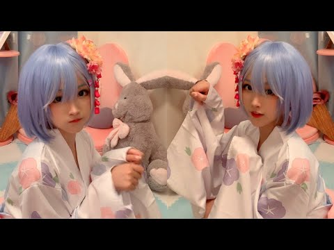 ASMR Ear Triggers (Ear Massage, Blowing, Tapping, Brushing) Rem Re:ZERO Cosplay