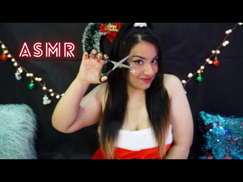 ASMR Mrs Claus Gives You A Makeover | Haircut | Trim | Personal Touch 🎄💖