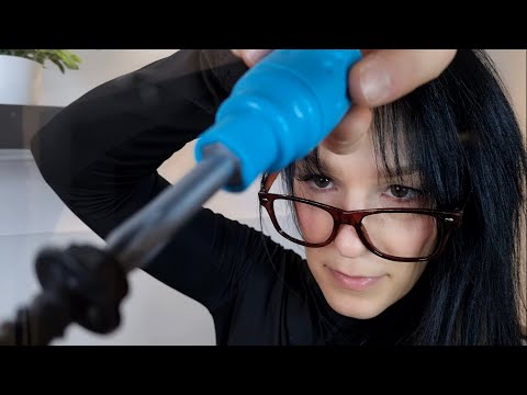 Your face is glass, i have to fix it ASMR german