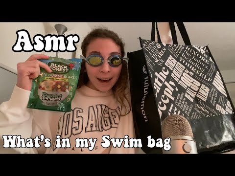 ASMR- what’s in my swim bag for a meet!