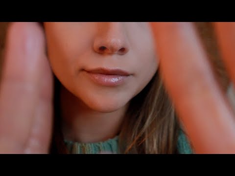 ASMR Face Touching | Hand Movement | Whispering | Layered Sounds & Music
