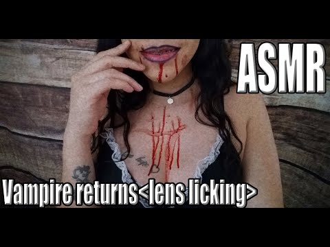 {ASMR} Vampire licks | slurping | nam nam