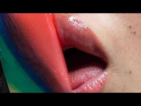 ASMR Licking long lollipop | no talking