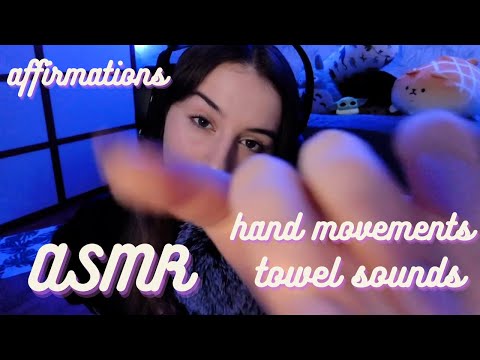 [ASMR]| Positive Affirmations & Towel Sounds