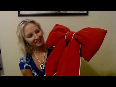 ASMR Request | Crinkling A Giant Red Bow (Whisper)
